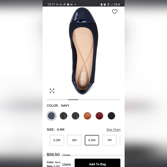 NWOT ALFANI step n flex tavii flats - Picture 3 of 6